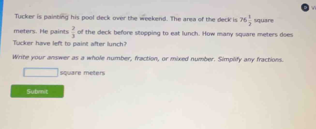 tucker is painting his pool deck over the weekend. the area of the deck…