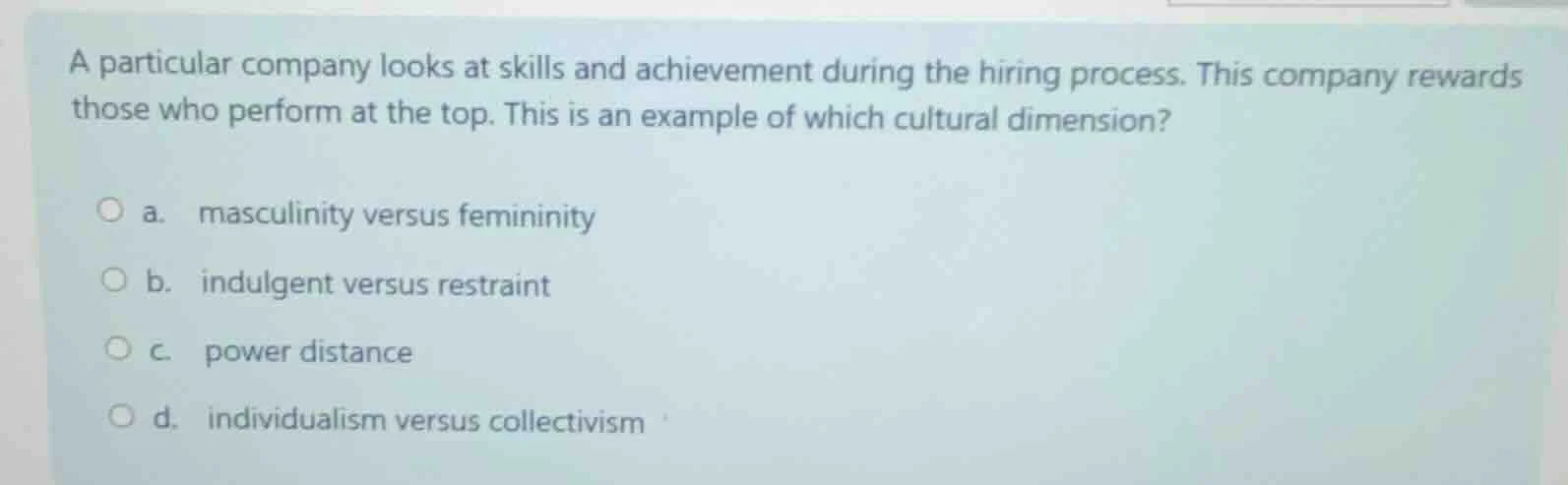 a particular company looks at skills and achievement during the hiring …