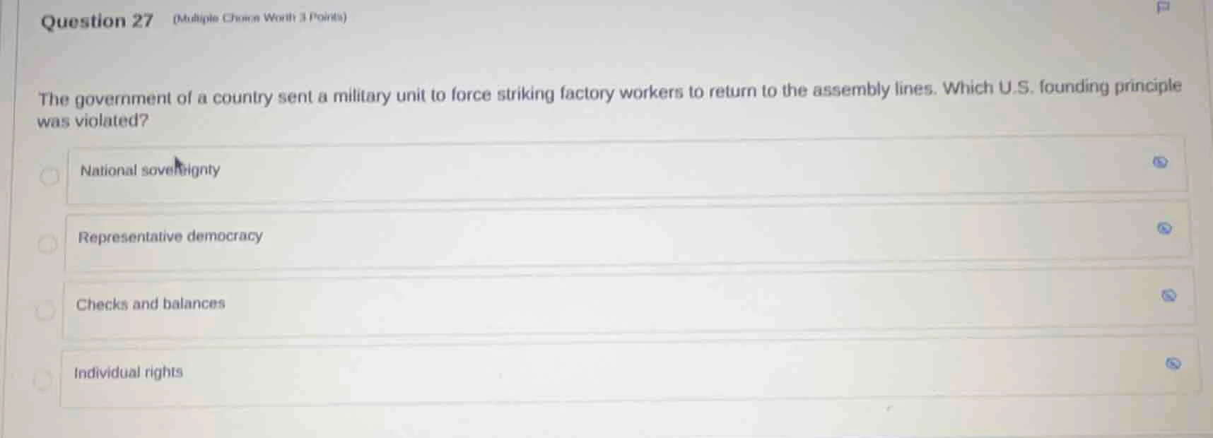 question 27 (multiple choice worth 3 points) the government of a countr…