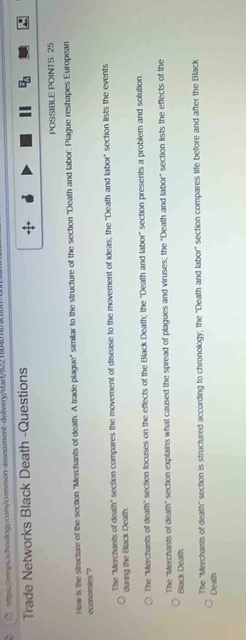 trade networks black death -questions possible points: 25 how is the st…