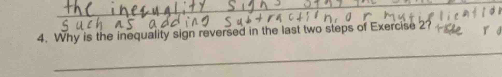 4. why is the inequality sign reversed in the last two steps of exercis…