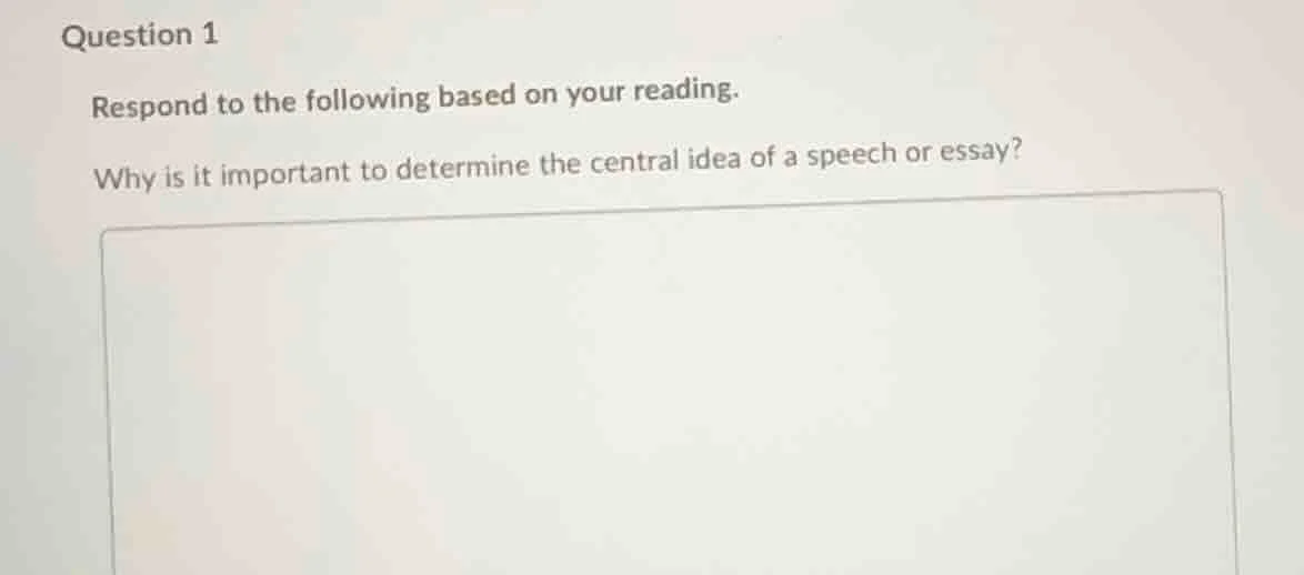 question 1 respond to the following based on your reading. why is it im…