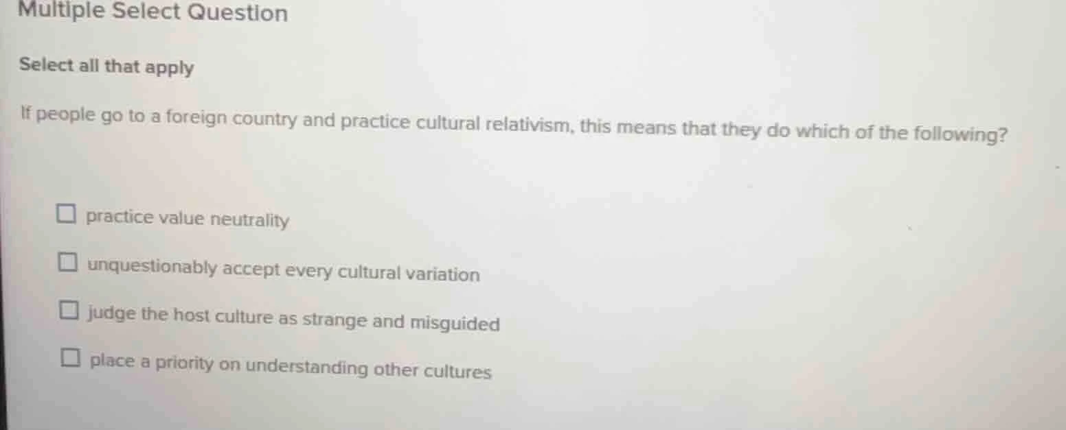 multiple select question select all that apply if people go to a foreig…