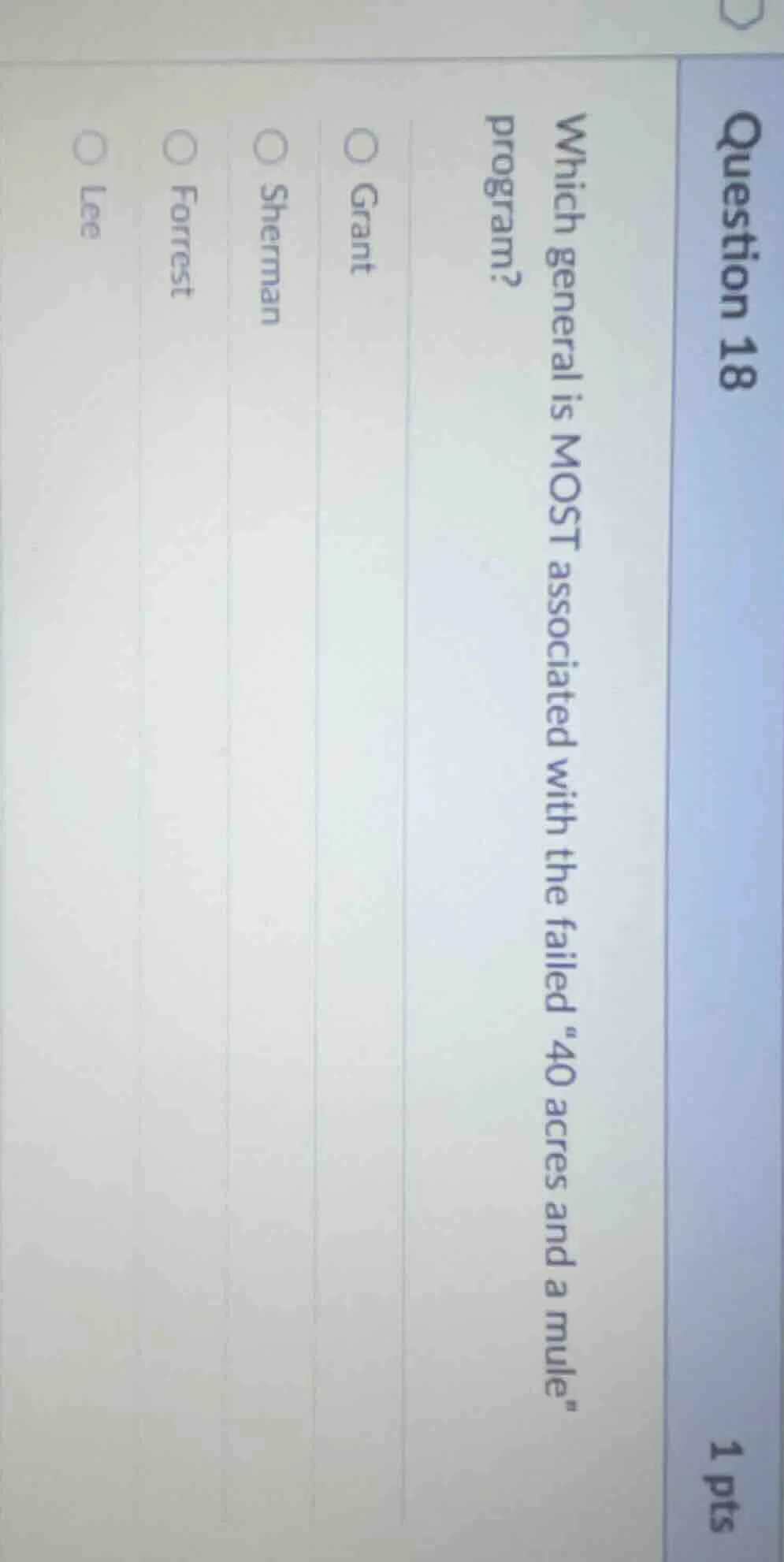 question 18 1 pts which general is most associated with the failed \40 …