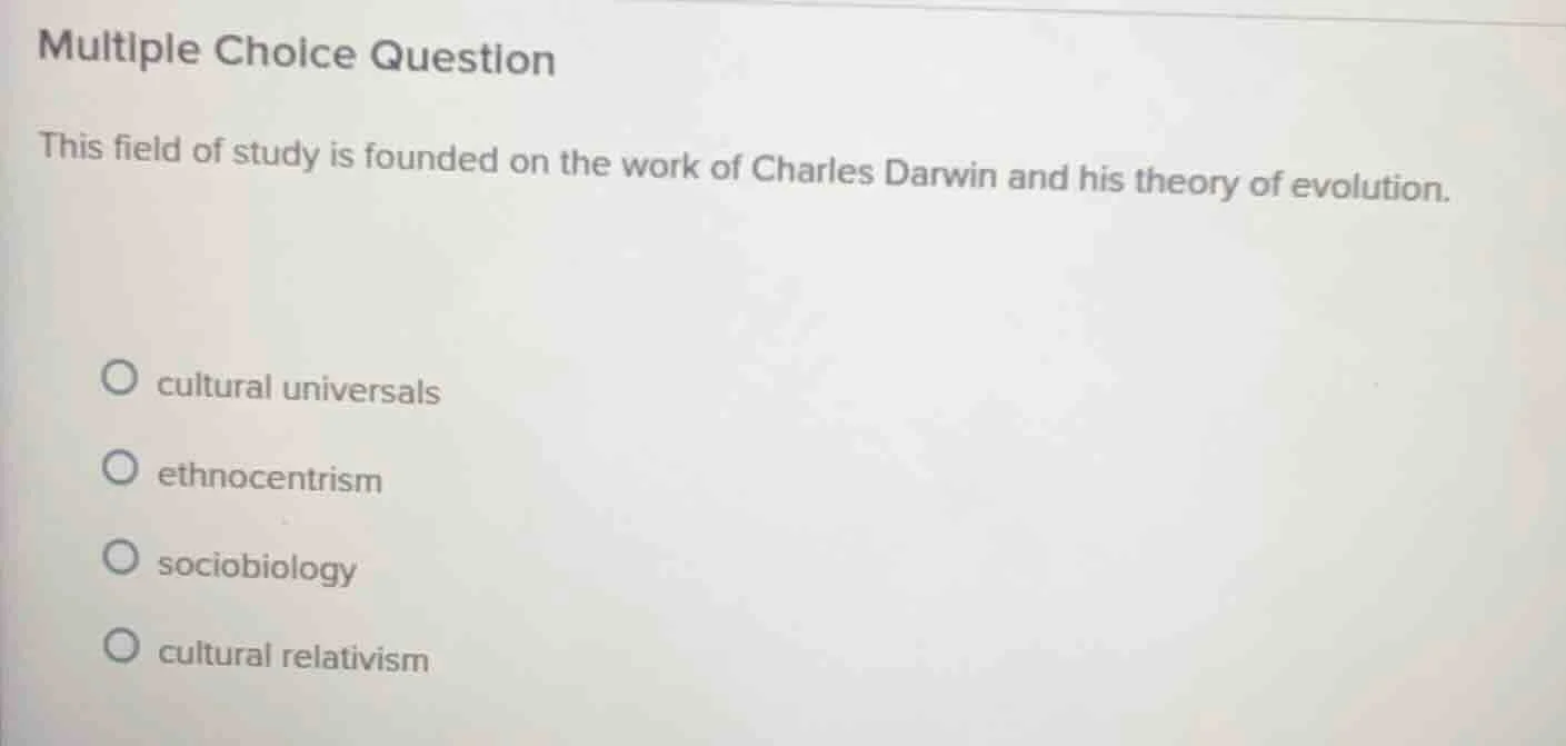 multiple choice question this field of study is founded on the work of …