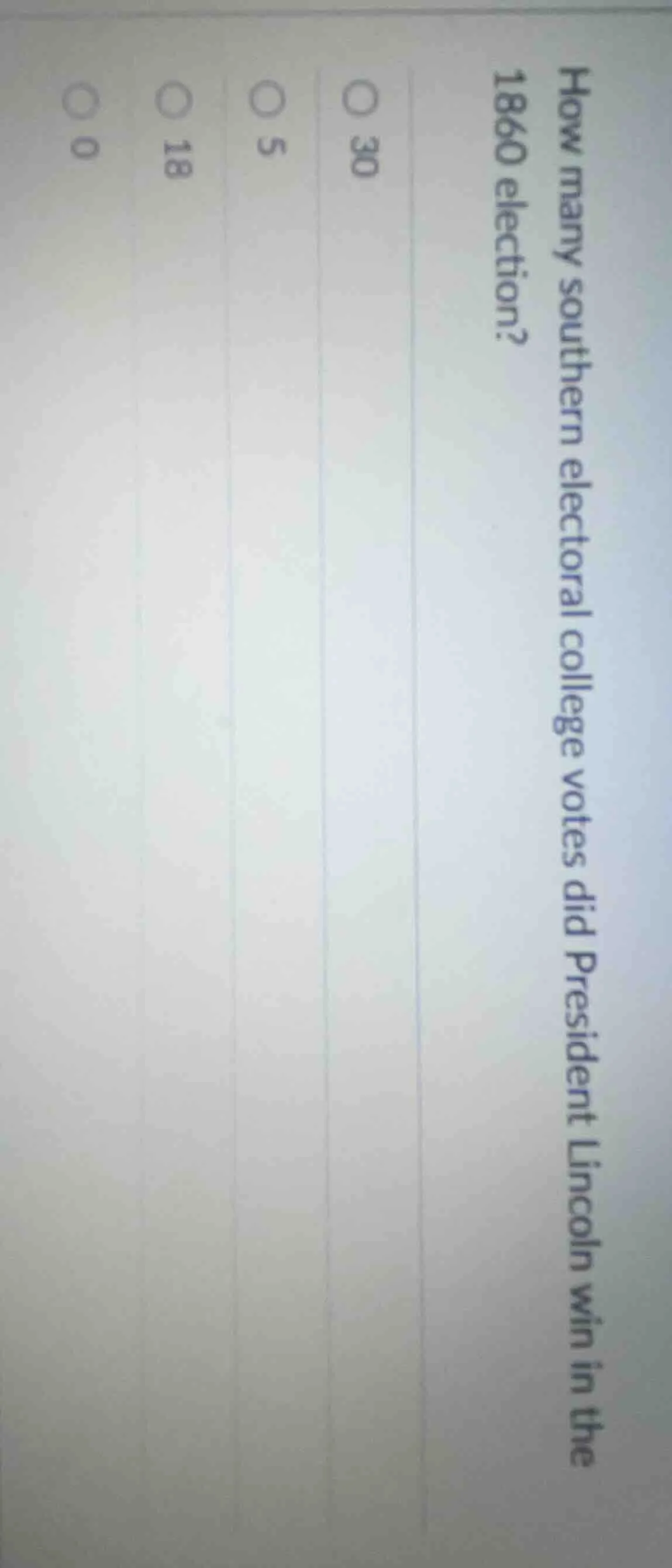 how many southern electoral college votes did president lincoln win in …