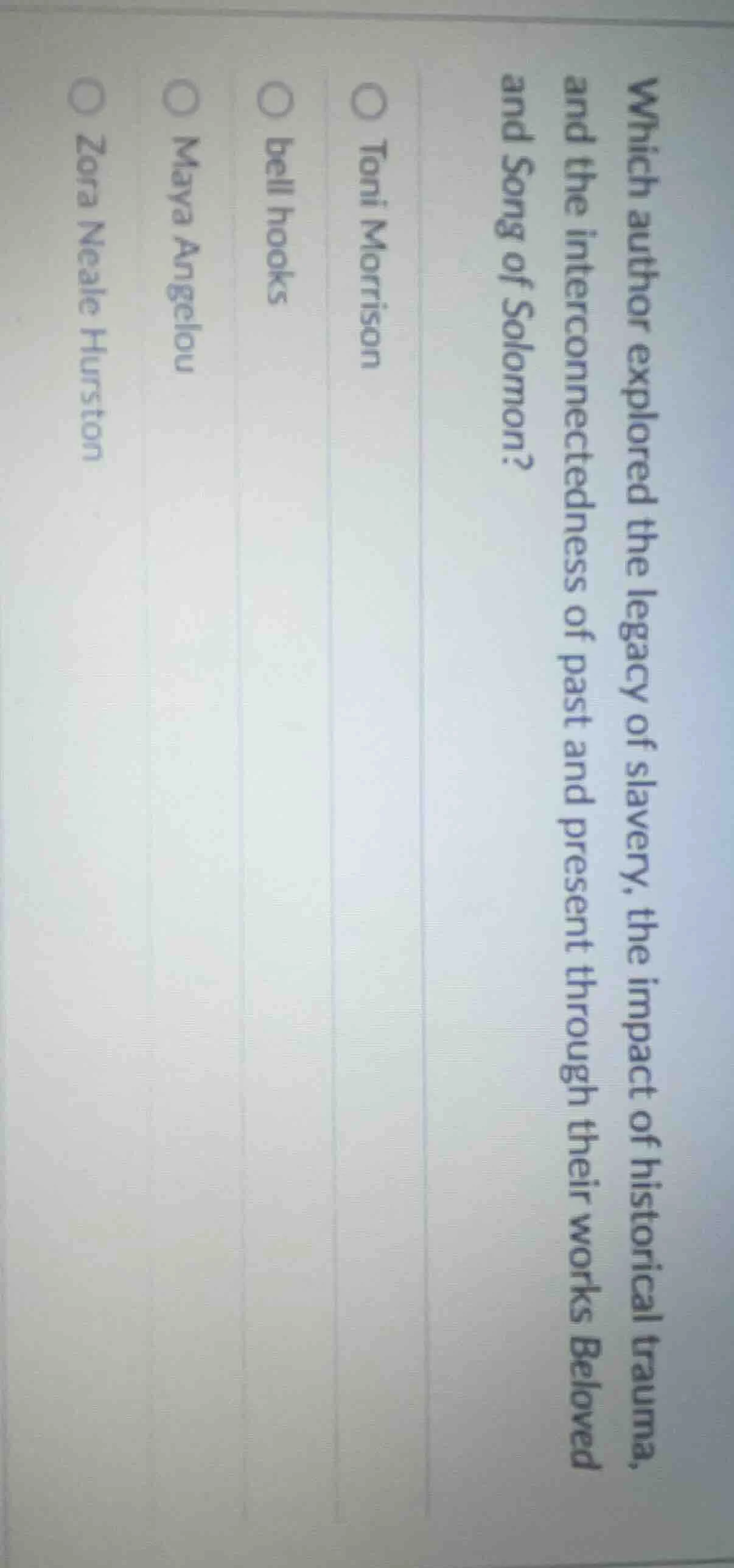 which author explored the legacy of slavery, the impact of historical t…