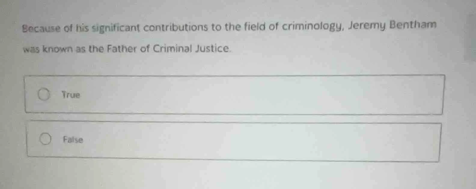 because of his significant contributions to the field of criminology, j…