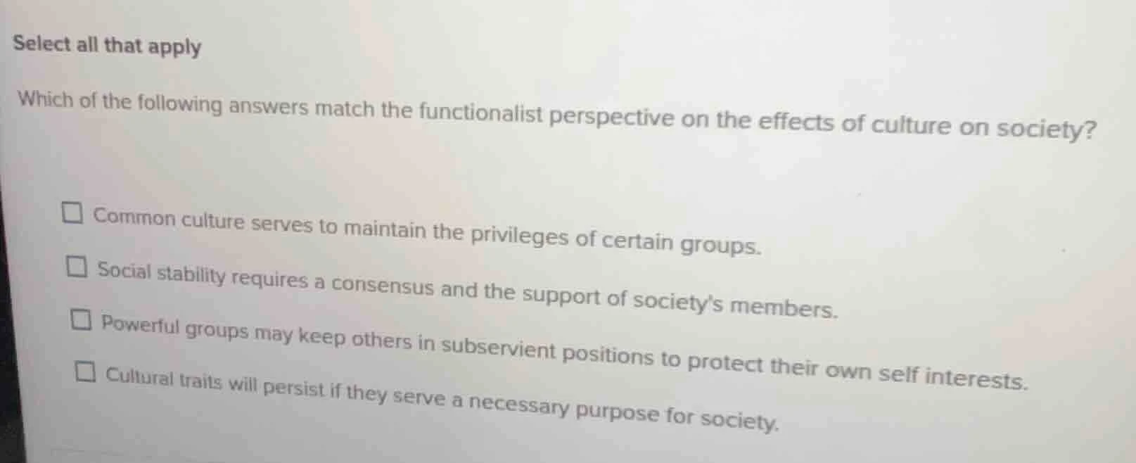 select all that apply which of the following answers match the function…