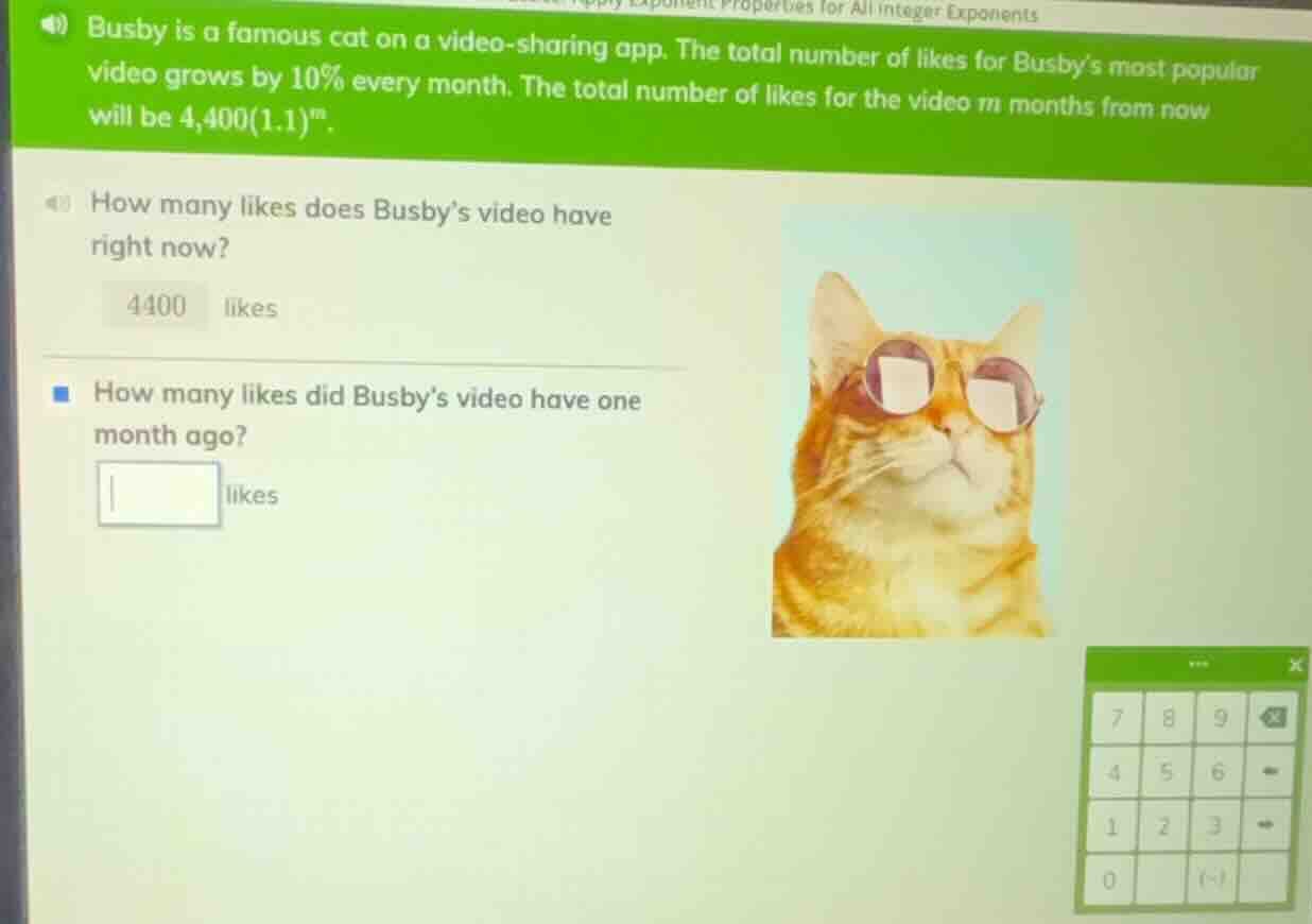 apply exponent properties for all integer exponents busby is a famous c…