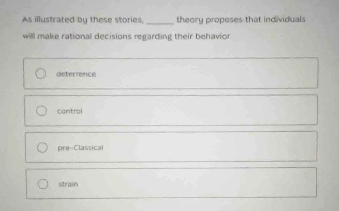 as illustrated by these stories, ______ theory proposes that individual…