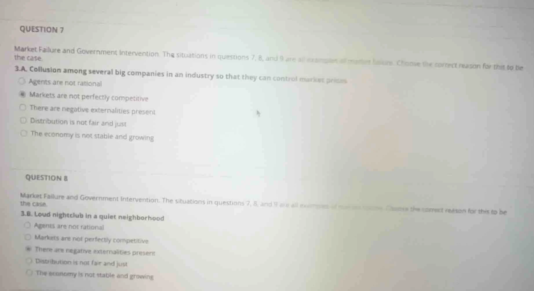 question 7 market failure and government intervention. the situations i…
