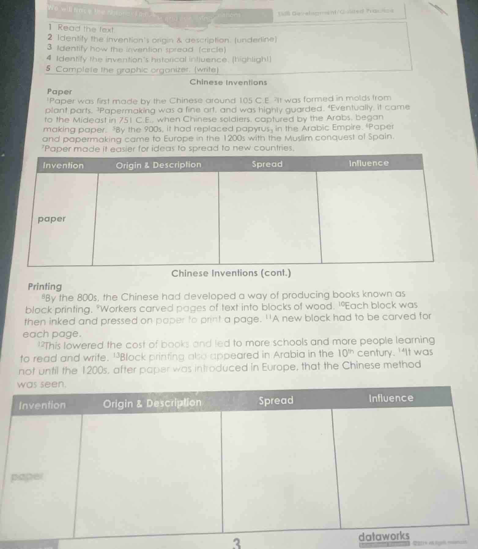 1 read the text.2 identify the inventions origin & description. (underl…