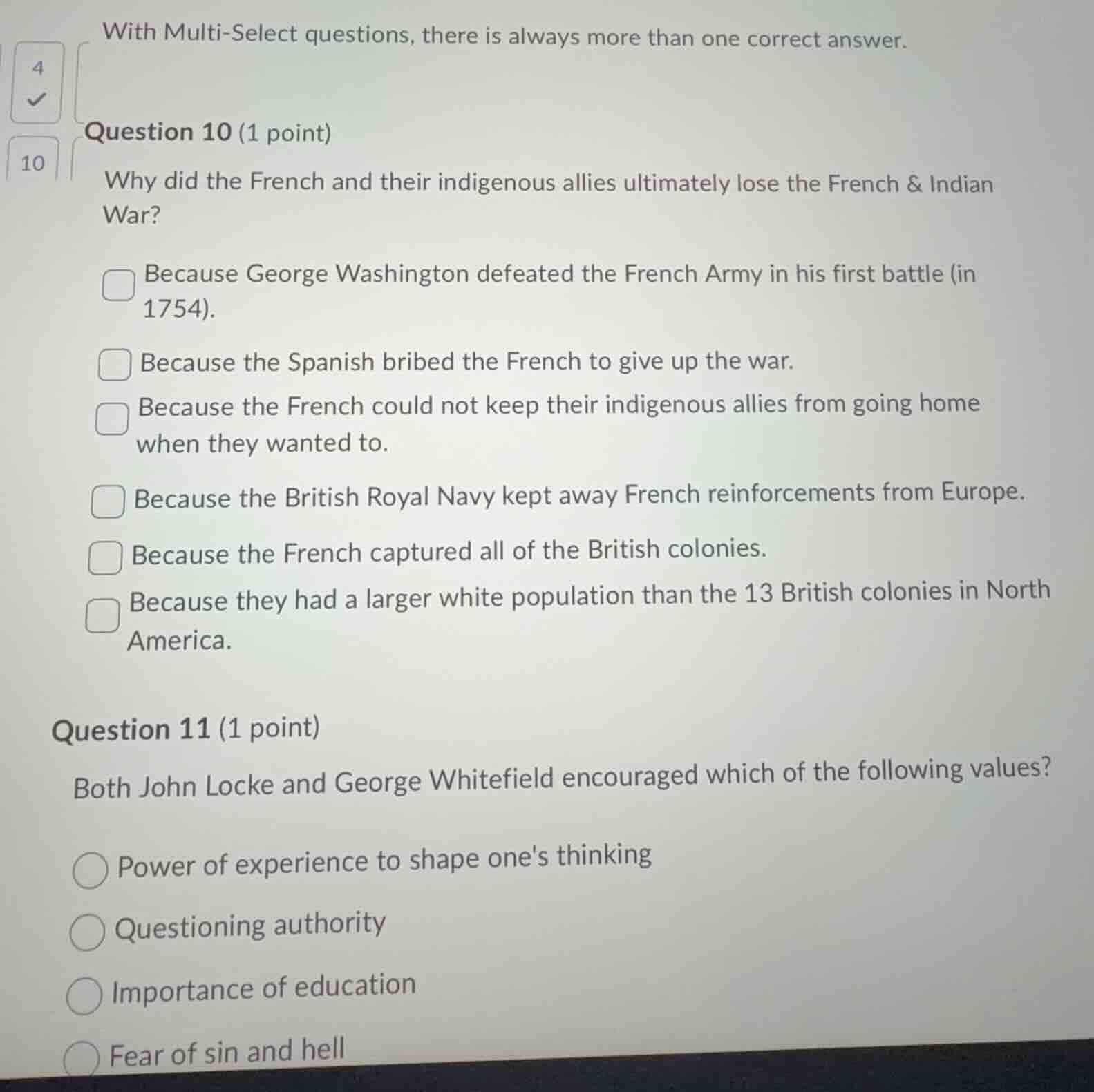 with multi-select questions, there is always more than one correct answ…