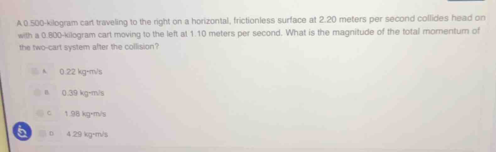 a 0.500-kilogram cart traveling to the right on a horizontal, frictionl…