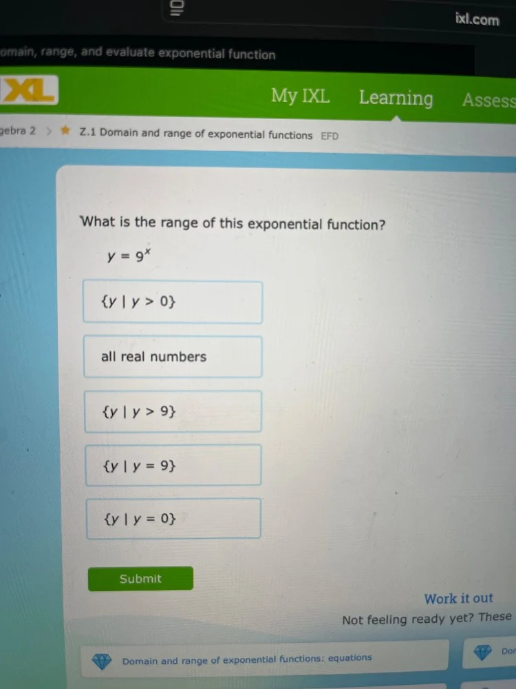 omain, range, and evaluate exponential function my ixl learning assess …