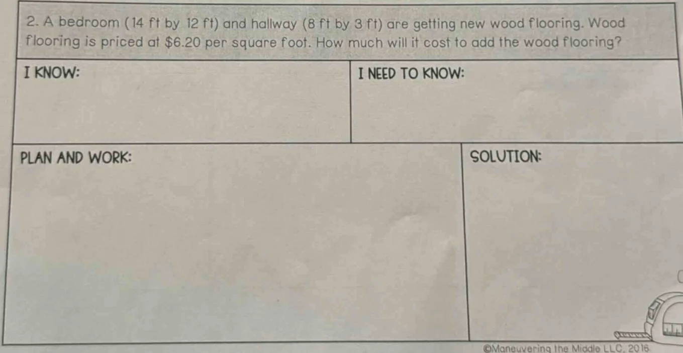 2. a bedroom (14 ft by 12 ft) and hallway (8 ft by 3 ft) are getting ne…