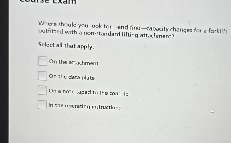 course exam where should you look for—and find—capacity changes for a f…