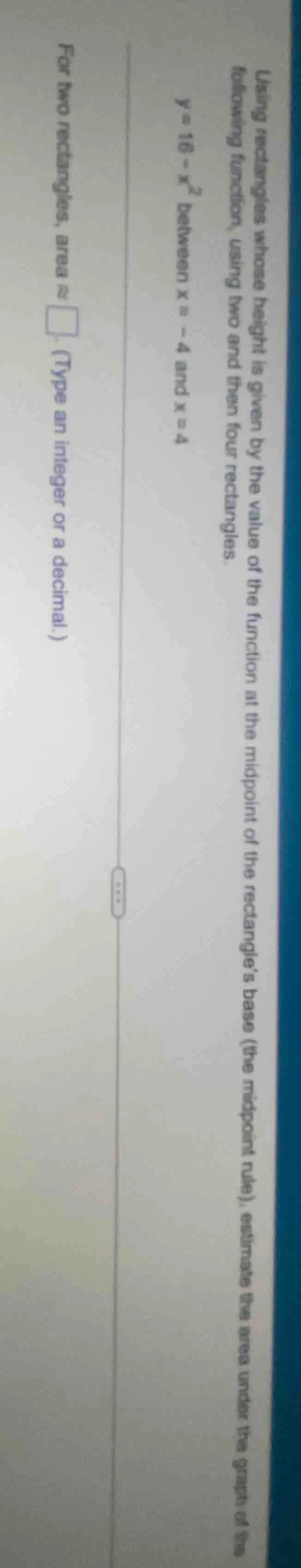 using rectangles whose height is given by the value of the function at …