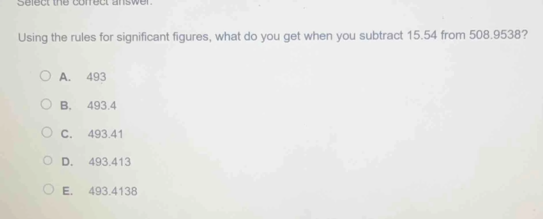 select the correct answer. using the rules for significant figures, wha…