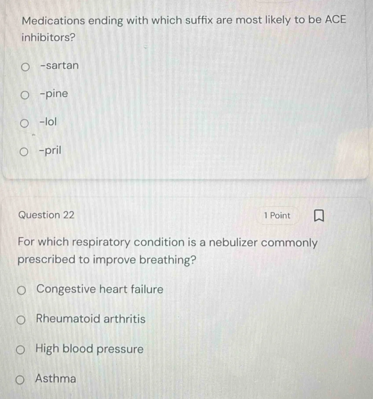 medications ending with which suffix are most likely to be ace inhibito…