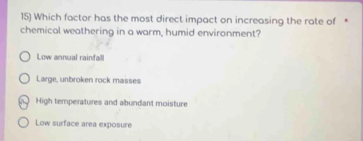 15) which factor has the most direct impact on increasing the rate of c…
