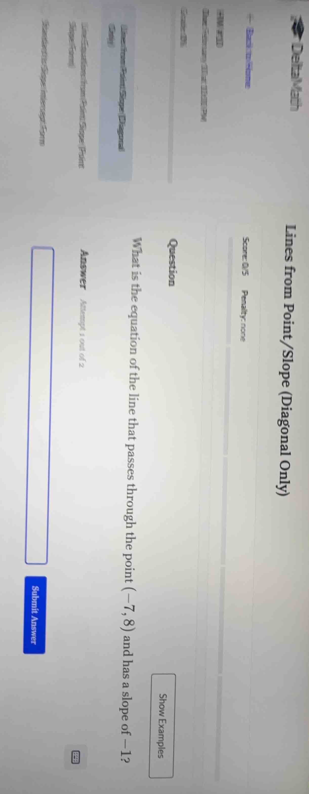 deltamath ← back to home hw #11 date: february 11 at 11:01 pm score: 0%…