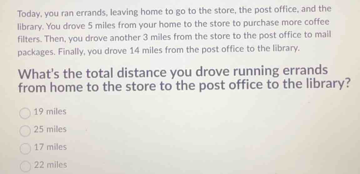 today, you ran errands, leaving home to go to the store, the post offic…