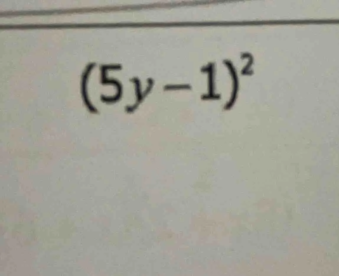 $(5y-1)^2$