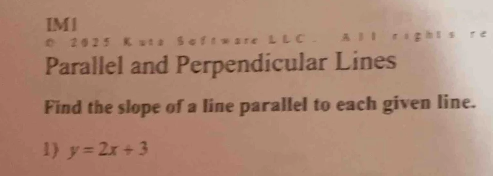 imi © 2025 kuta software llc. all rights re parallel and perpendicular …