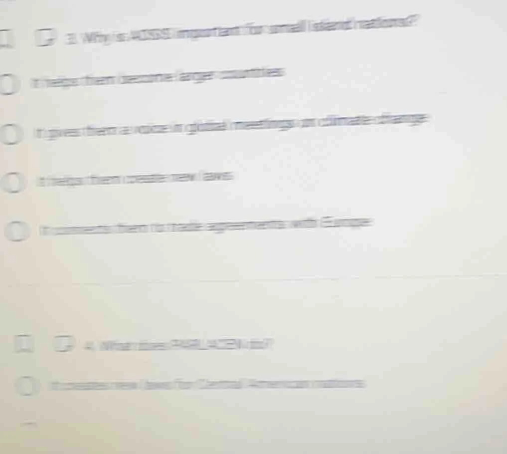 3. why is aosis important for small island nations? it helps them becom…