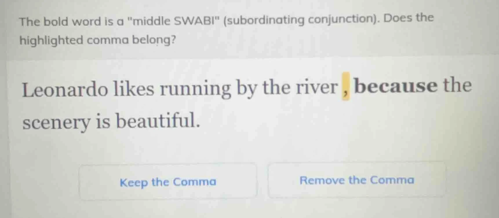 the bold word is a \middle swabi\ (subordinating conjunction). does the…