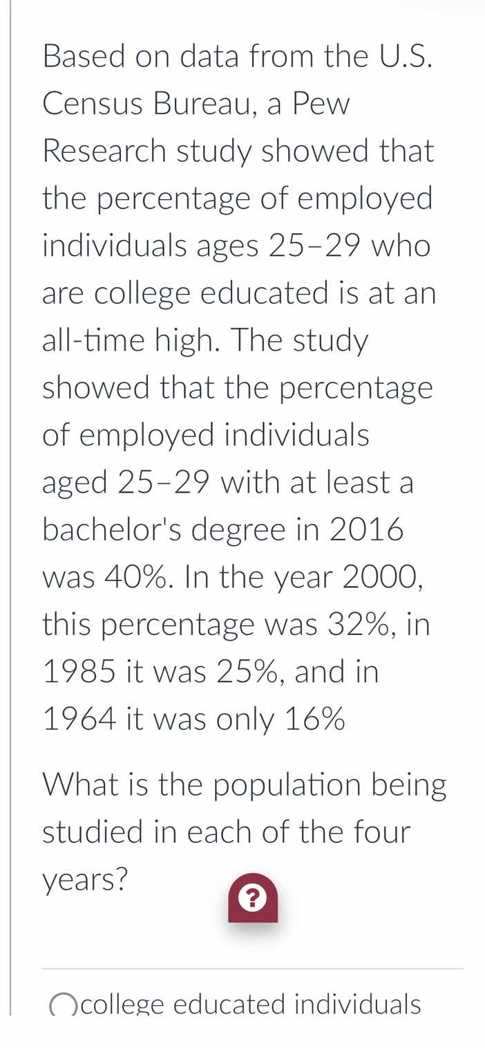 based on data from the u.s. census bureau, a pew research study showed …