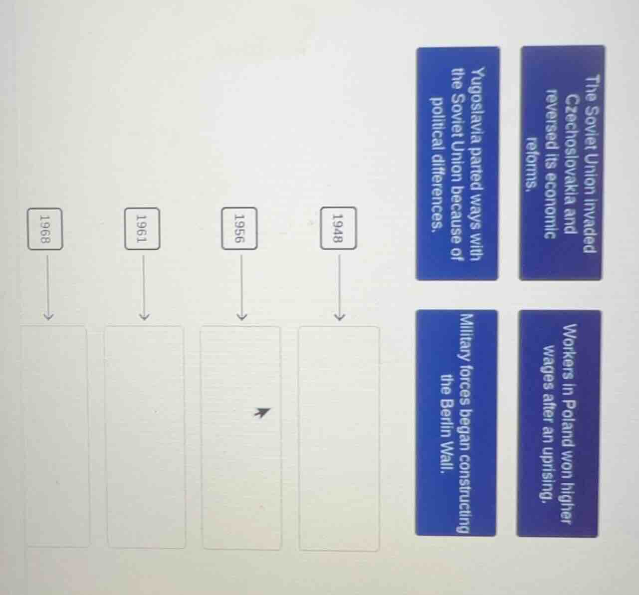 1948 1956 1961 1968 the soviet union invaded czechoslovakia and reverse…