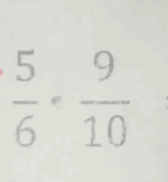 compare the sizes of $\frac{5}{6}$ and $\frac{9}{10}$