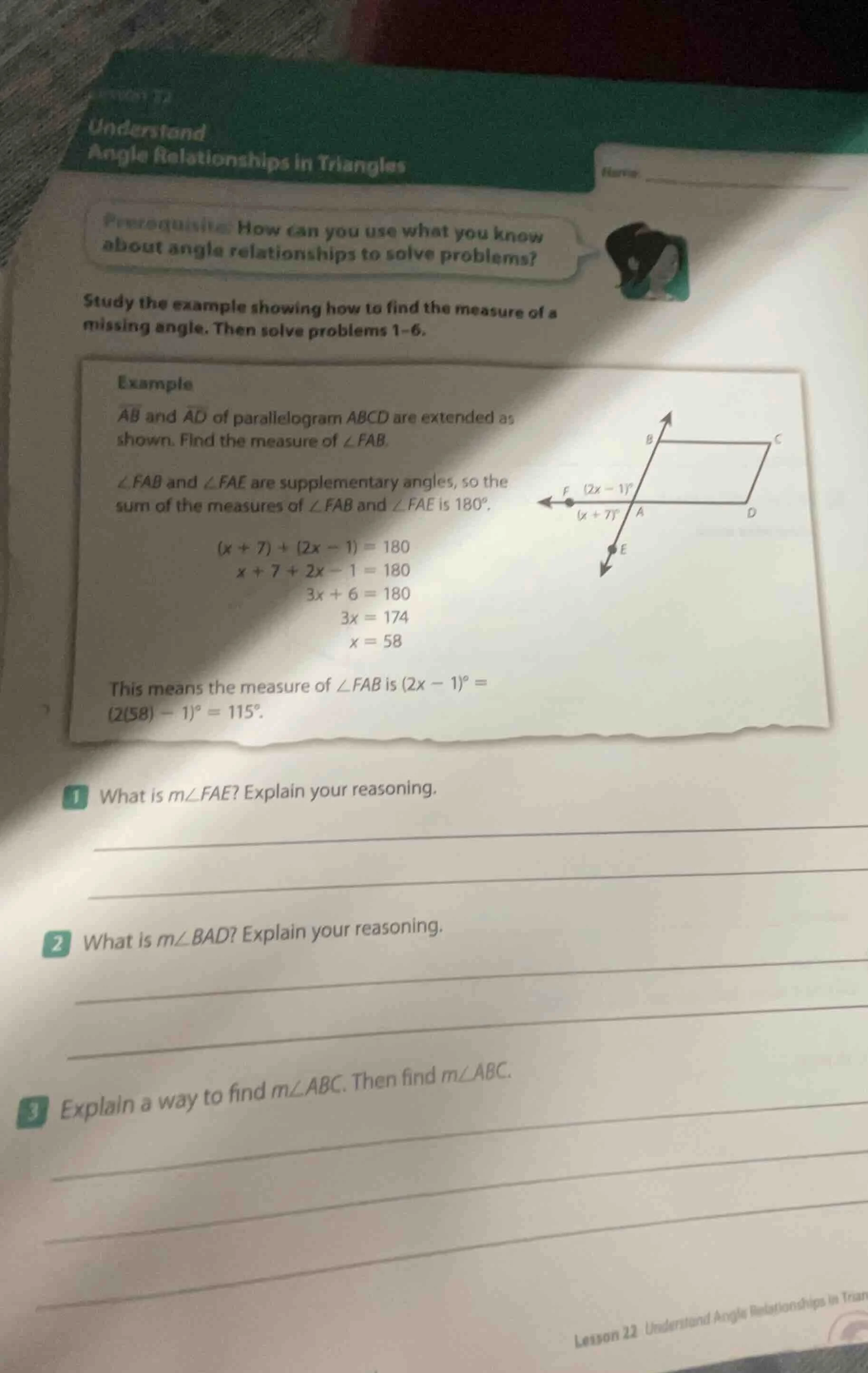 understand angle relationships in triangles name: prerequisite: how can…