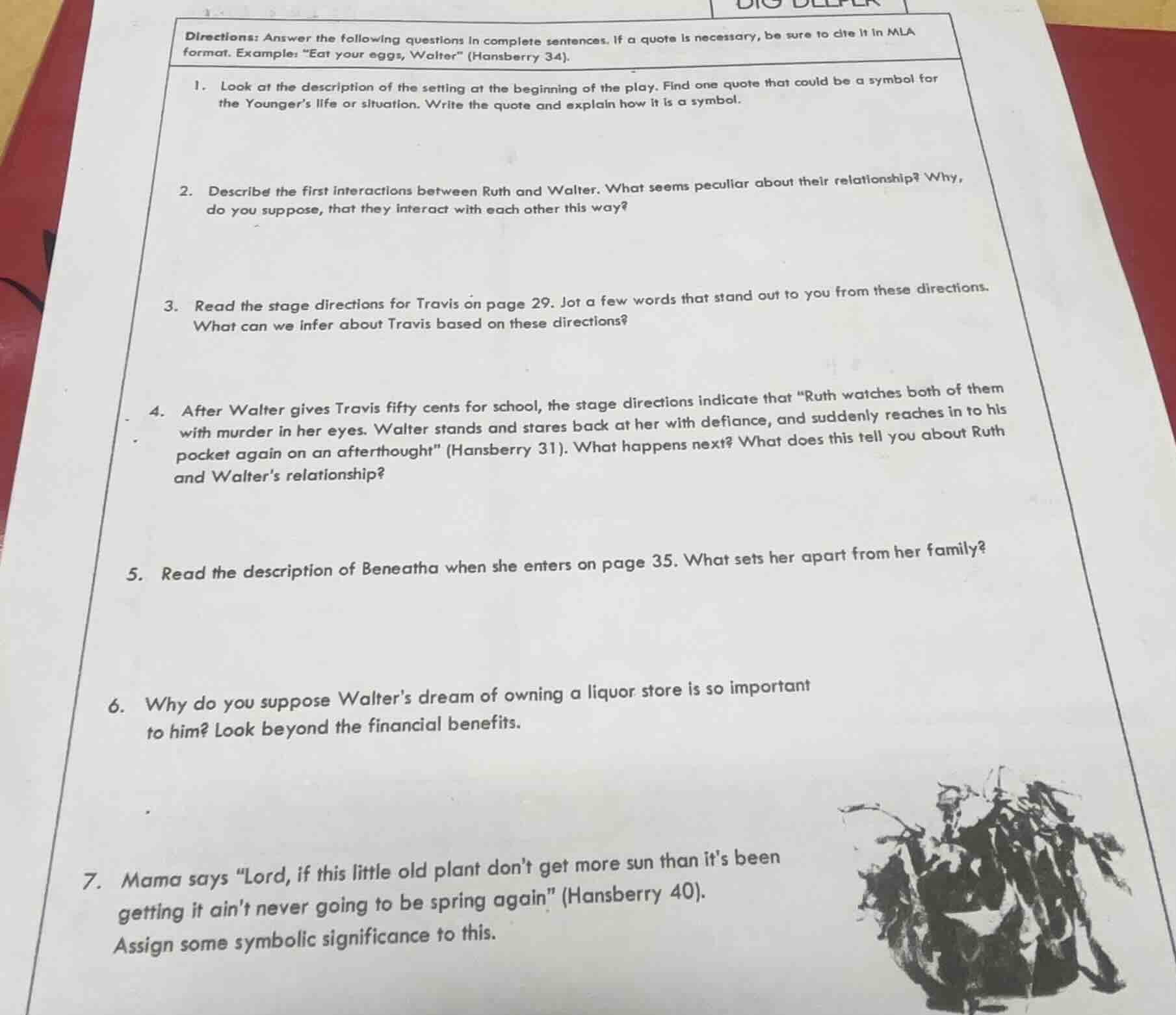 directions: answer the following questions in complete sentences. if a …