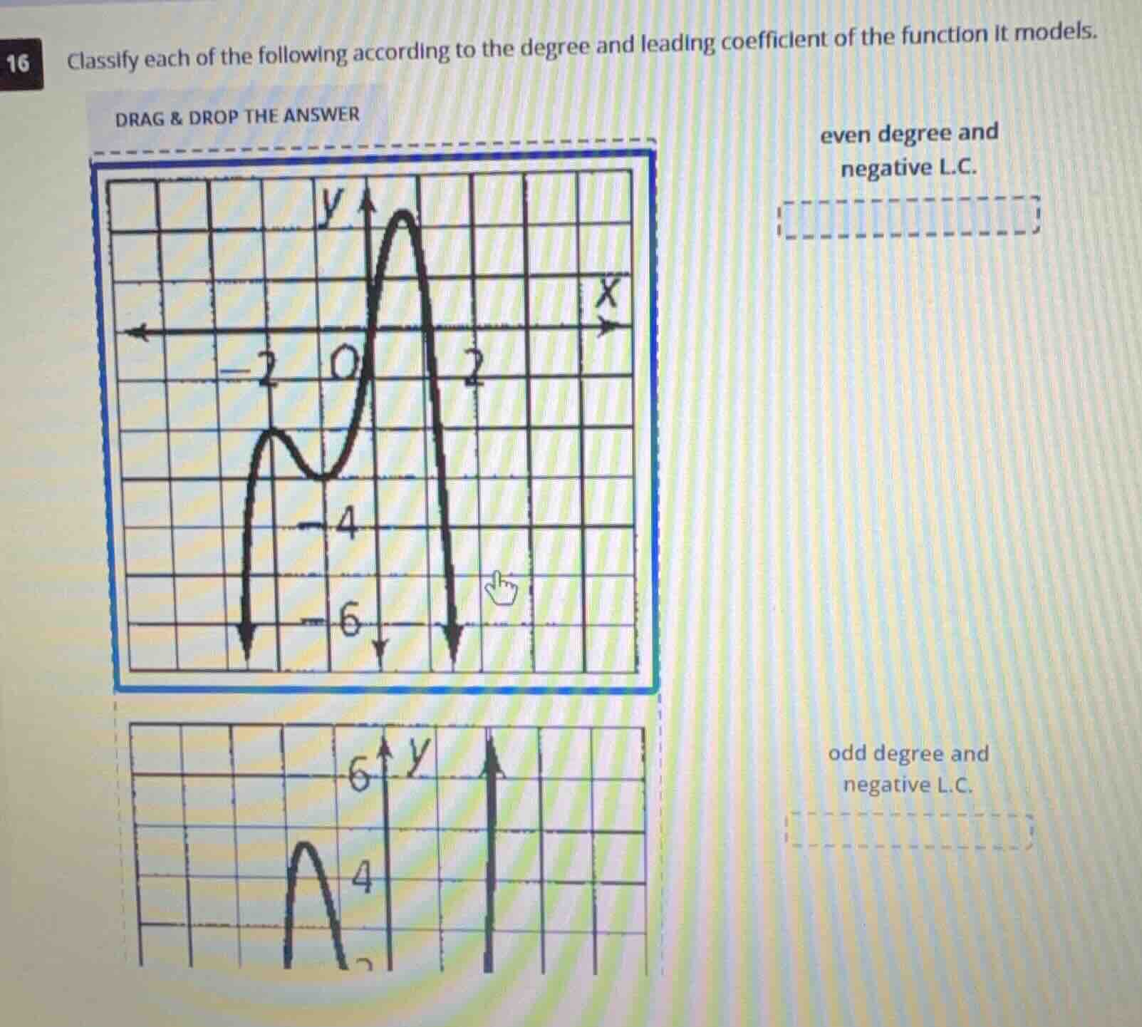 16 classify each of the following according to the degree and leading c…