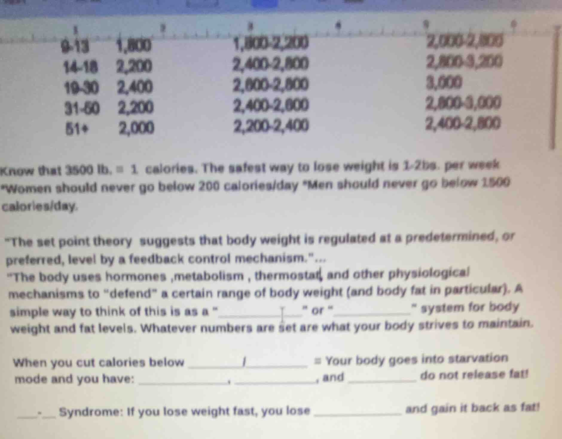 9-13 1,800 14-18 2,200 19-30 2,400 31-60 2,200 51+ 2,000 1,800-2,200 2,…