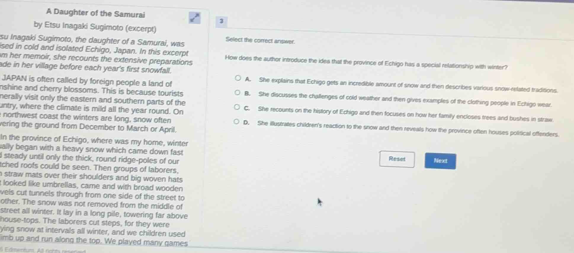 a daughter of the samurai by etsu inagaki sugimoto (excerpt) su inagaki…