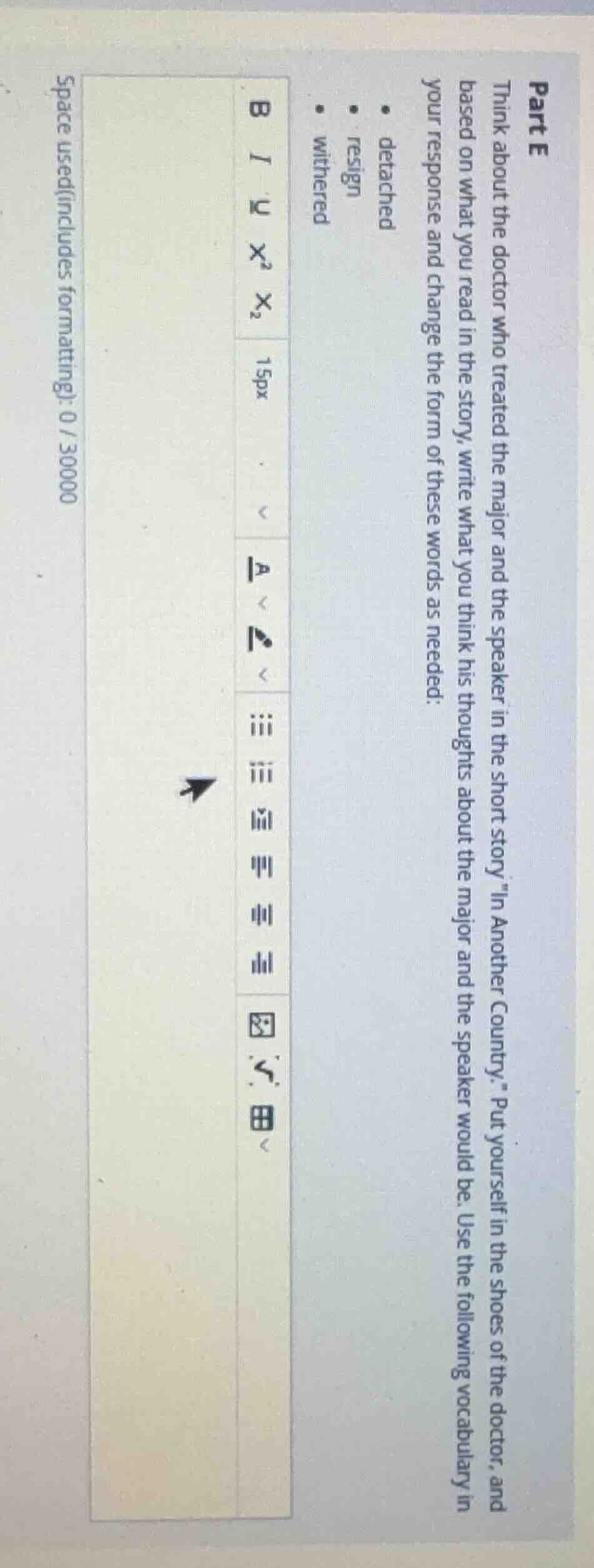 part e think about the doctor who treated the major and the speaker in …