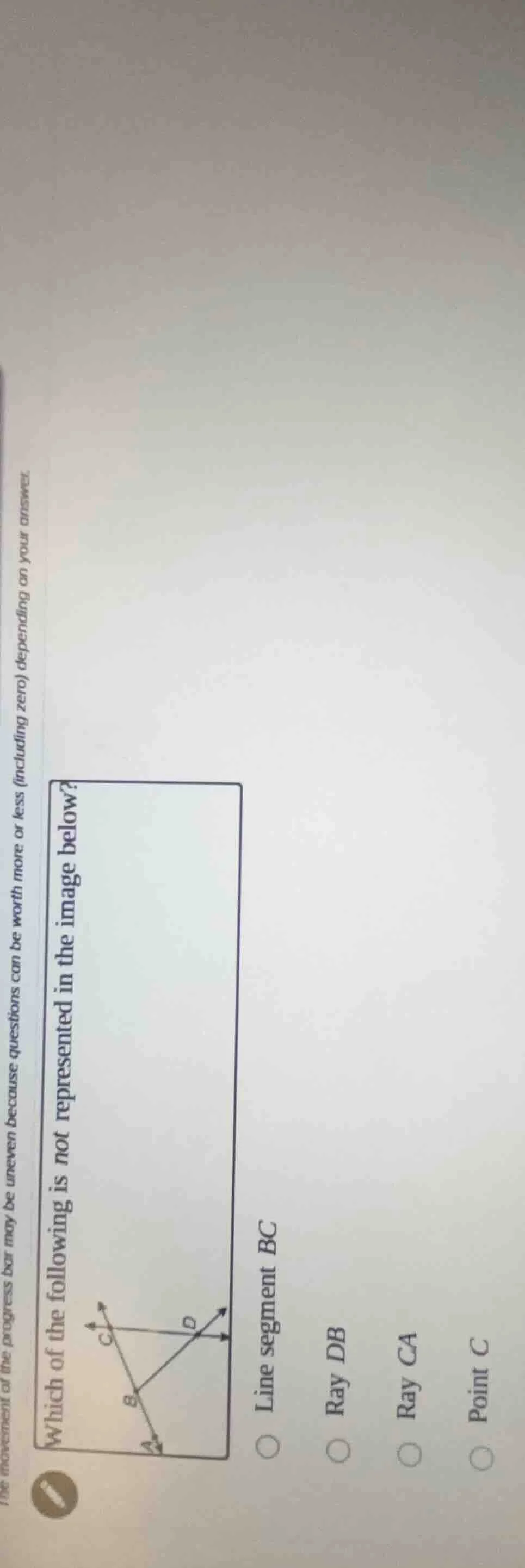 the movement of the progress bar may be uneven because questions can be…