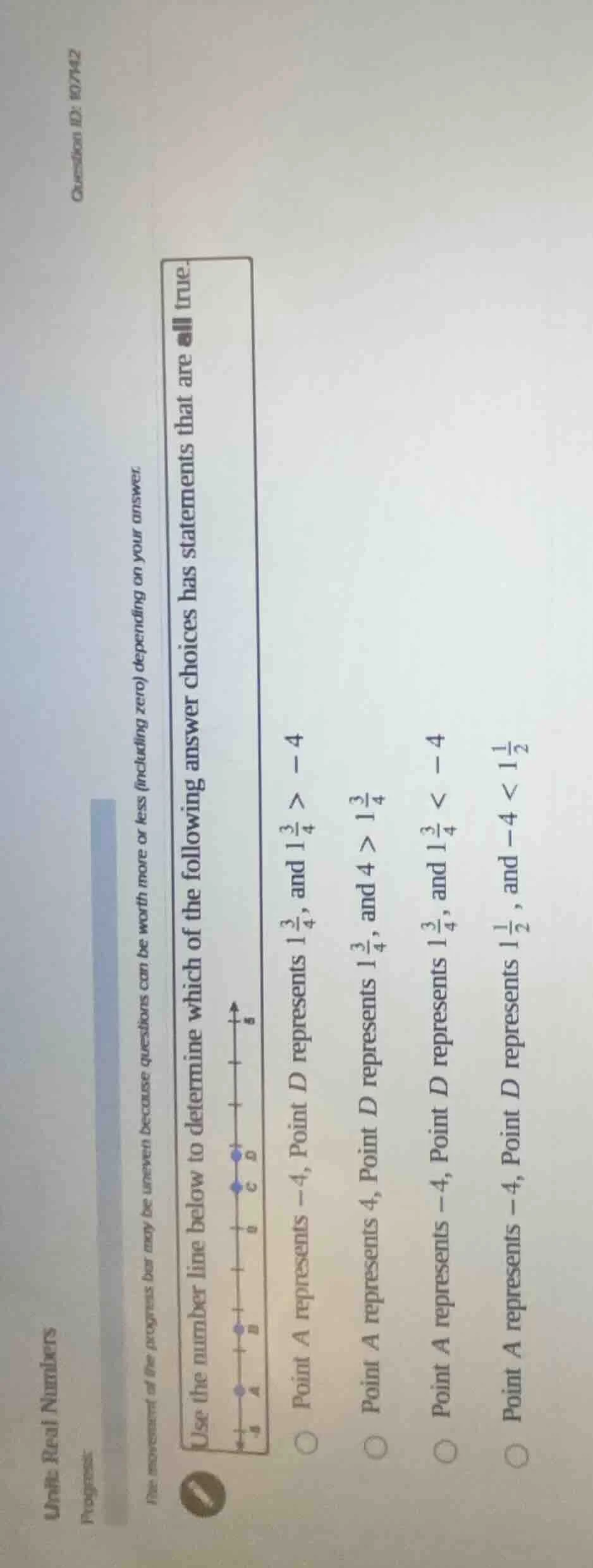 unit: real numbers progress: the movement of the progress bar may be un…