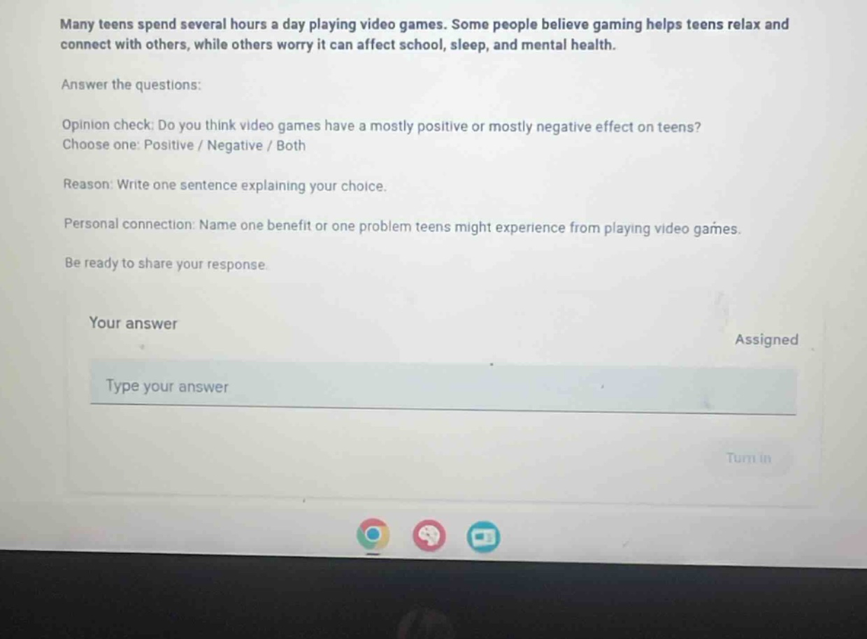 many teens spend several hours a day playing video games. some people b…