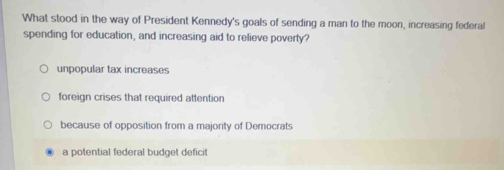 what stood in the way of president kennedys goals of sending a man to t…