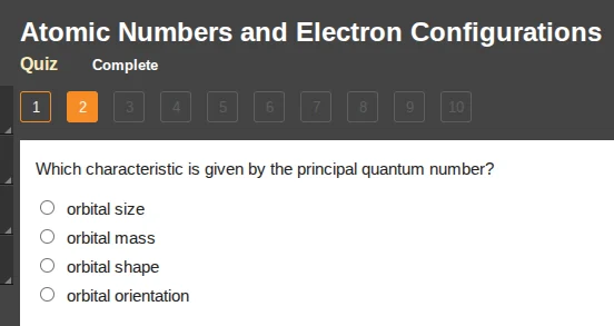 atomic numbers and electron configurations quiz complete 1 2 3 4 5 6 7 …