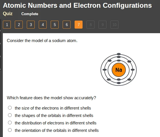 atomic numbers and electron configurations quiz complete 1 2 3 4 5 6 7 …