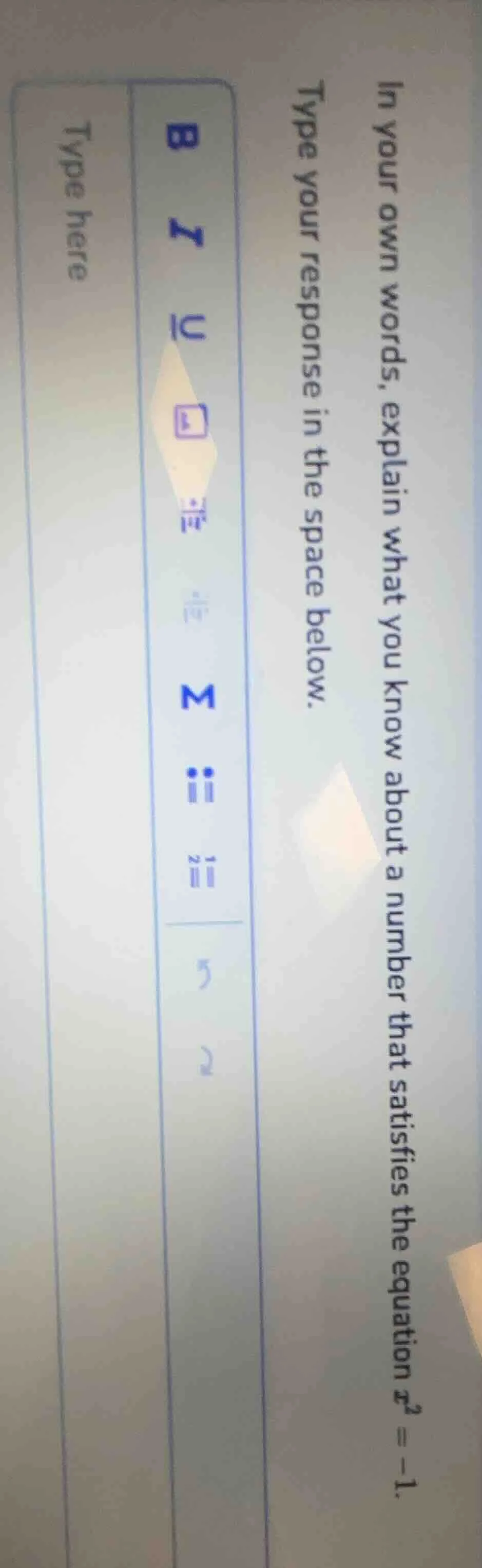 in your own words, explain what you know about a number that satisfies …