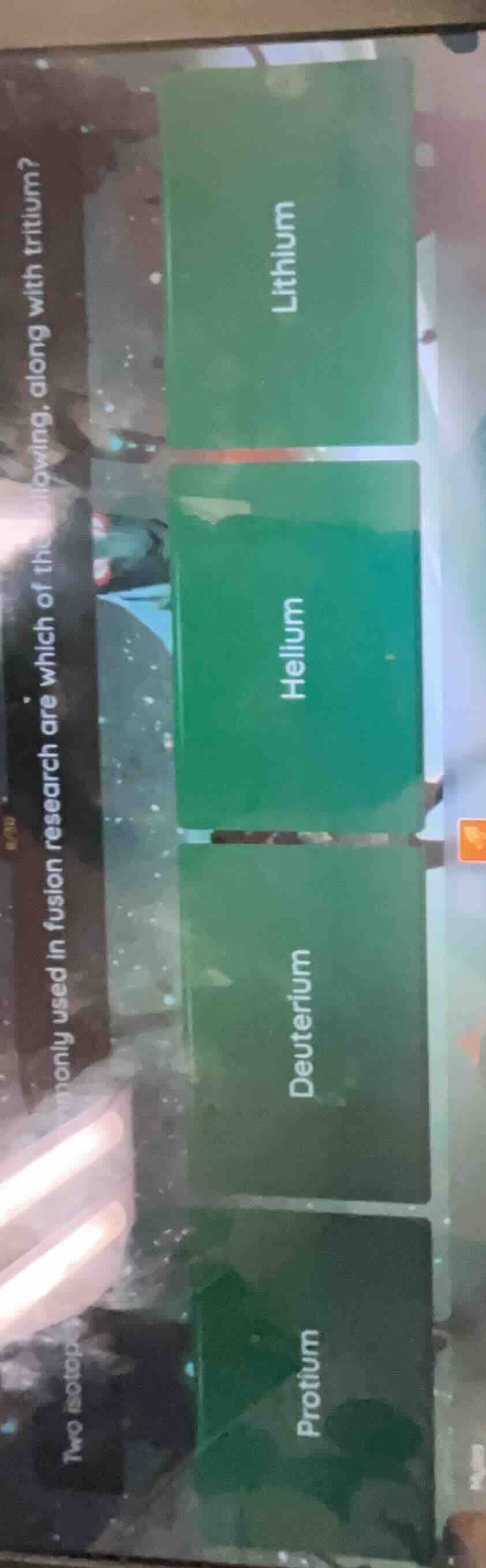 two isotopes commonly used in fusion research are which of the followin…