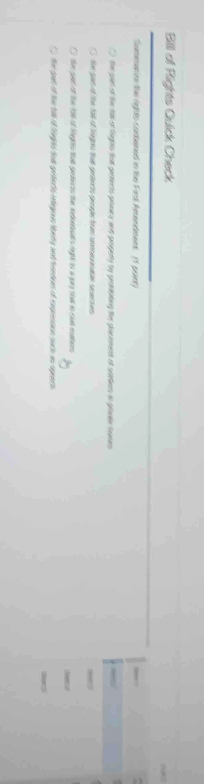 bill of rights quick check summarize the rights contained in the first …